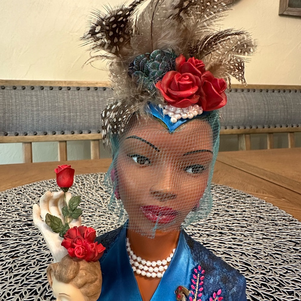 Camel Girl Celeste Final Arrangement Lady Head Vase
